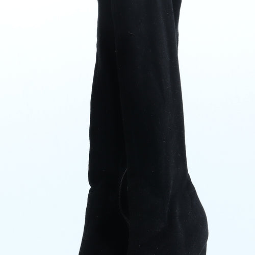 Koi Couture Womens Black Suede Slip On Boot UK 4 37