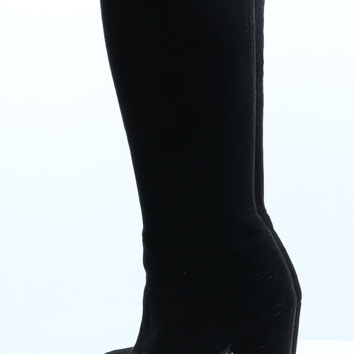 Koi Couture Womens Black Suede Slip On Boot UK 4 37