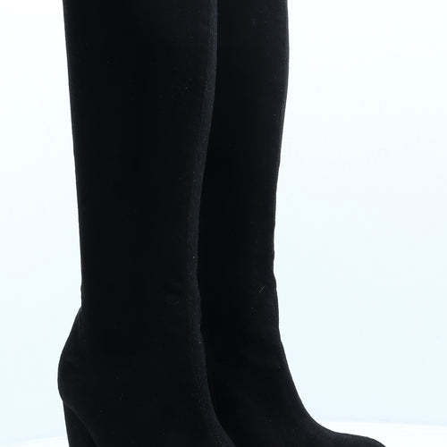 Koi Couture Womens Black Suede Slip On Boot UK 4 37