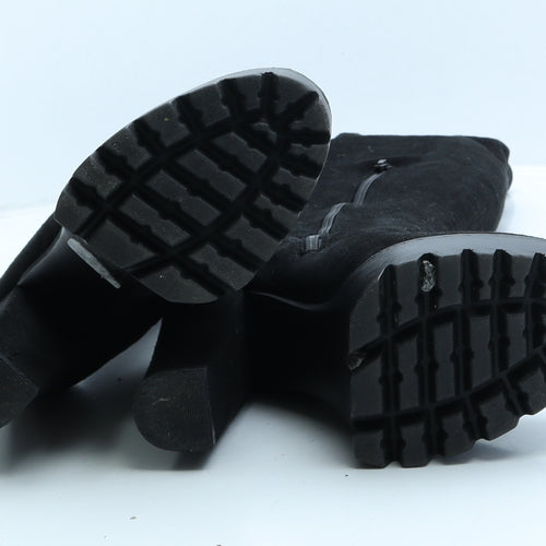 Koi Couture Womens Black Suede Slip On Boot UK 4 37