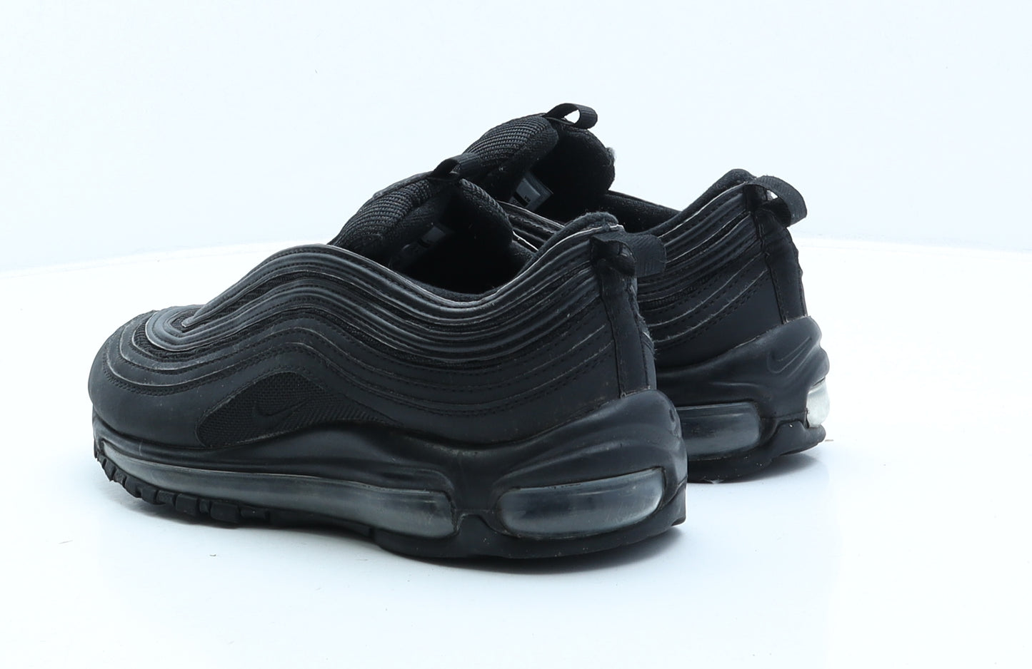 Nike Womens Black Geometric Leather Trainer UK 5.5 38.5 - Nike AirMax