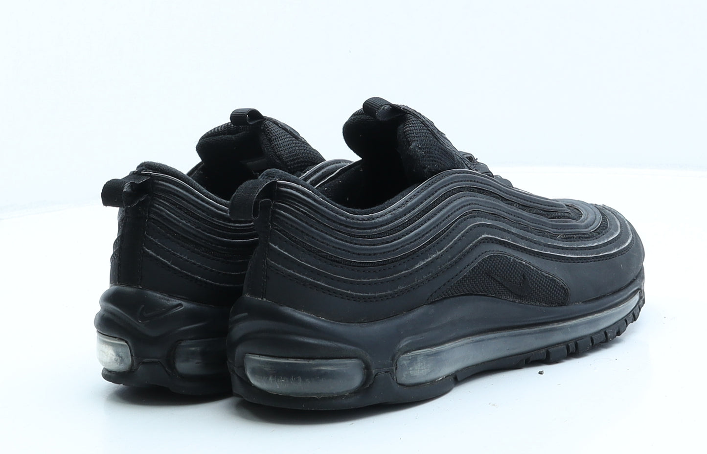 Nike Womens Black Geometric Leather Trainer UK 5.5 38.5 - Nike AirMax
