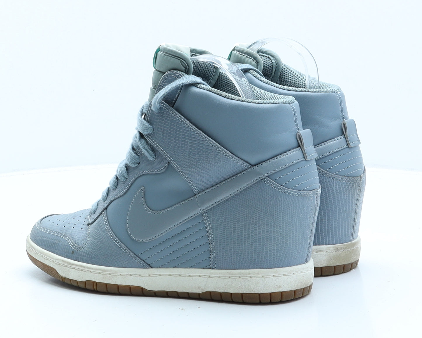 Nike Womens Blue Leather Trainer Casual UK 6 40