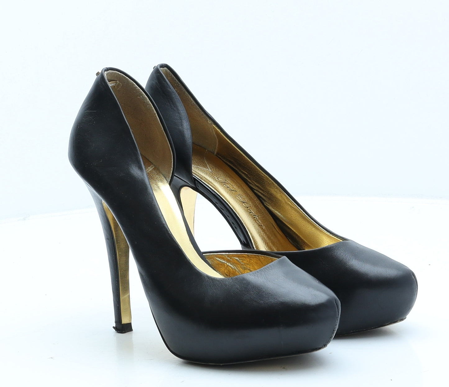 Ted Baker Womens Black Leather Court Heel UK 5