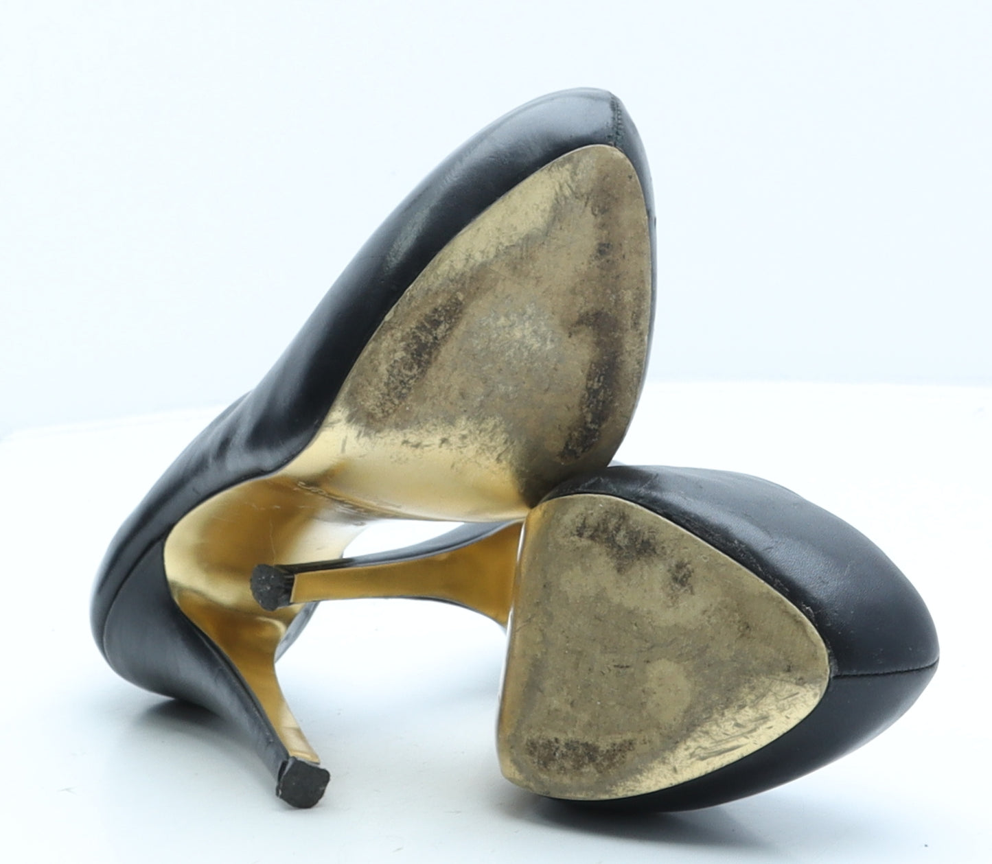 Ted Baker Womens Black Leather Court Heel UK 5