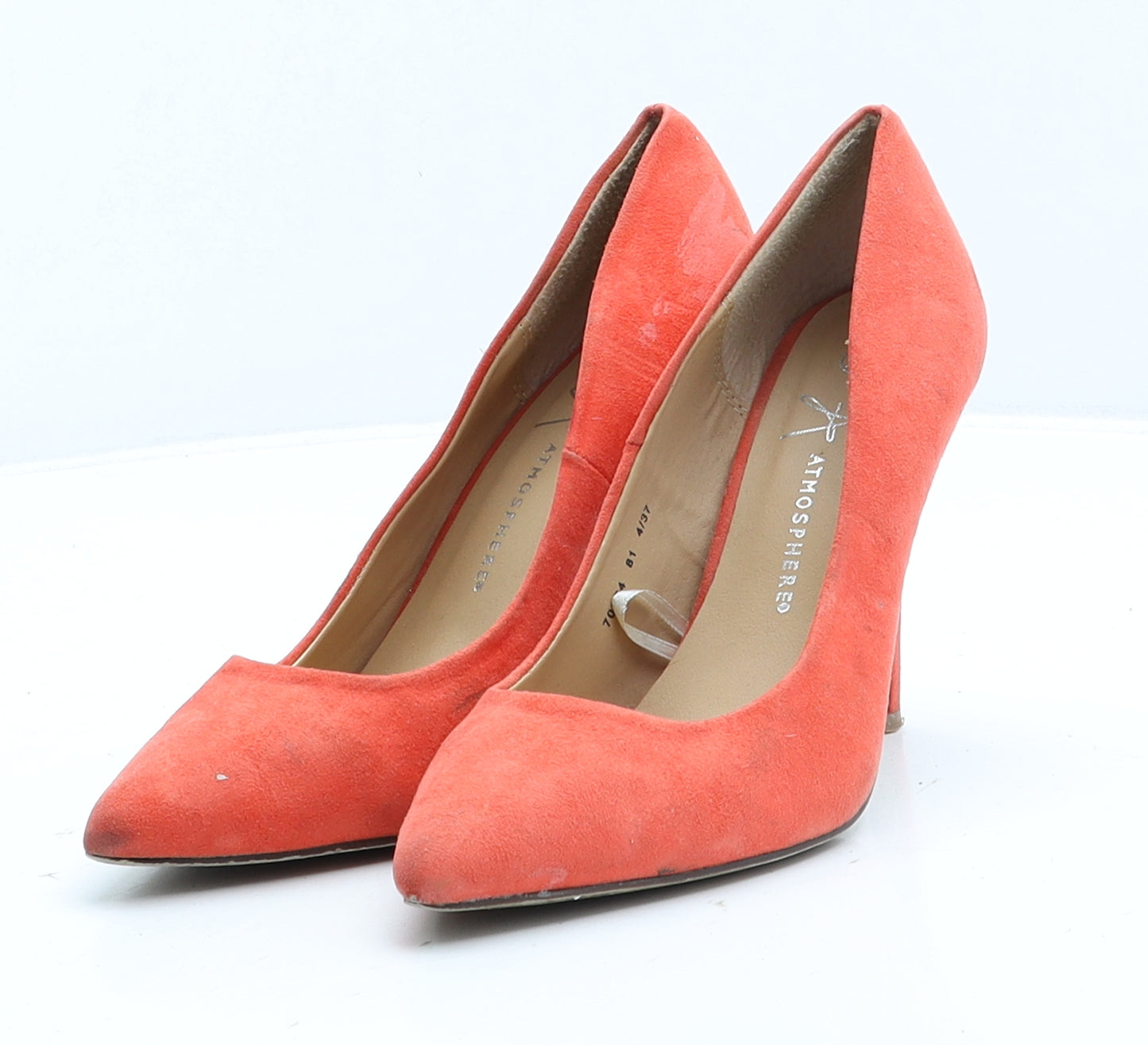 Atmosphere Womens Red Suede Court Heel UK 4 37