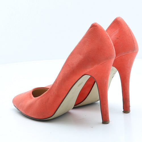 Atmosphere Womens Red Suede Court Heel UK 4 37