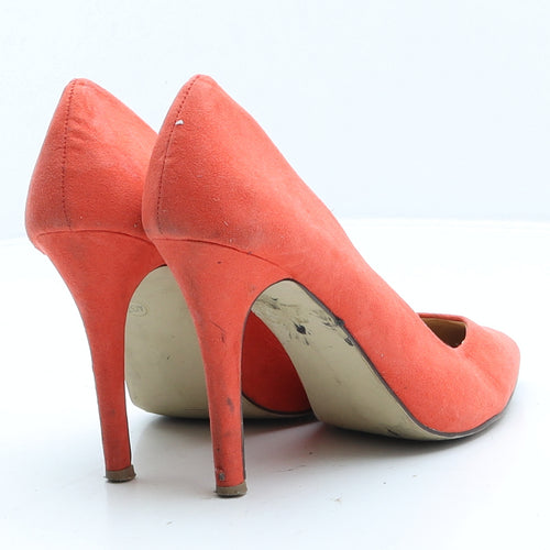 Atmosphere Womens Red Suede Court Heel UK 4 37