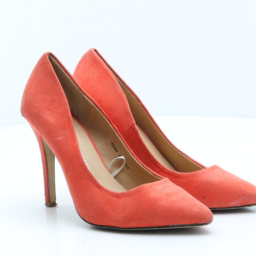 Atmosphere Womens Red Suede Court Heel UK 4 37