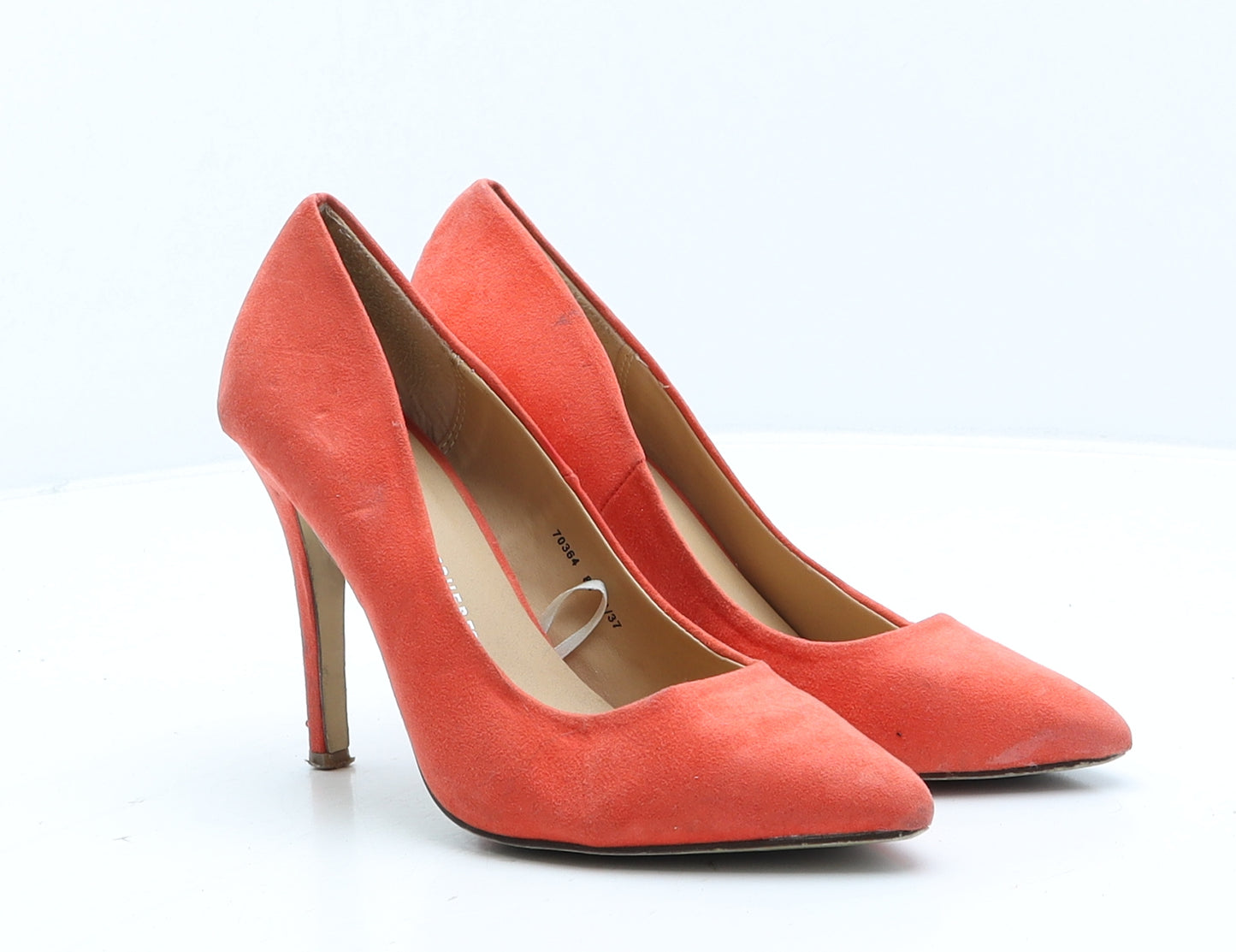 Atmosphere Womens Red Suede Court Heel UK 4 37