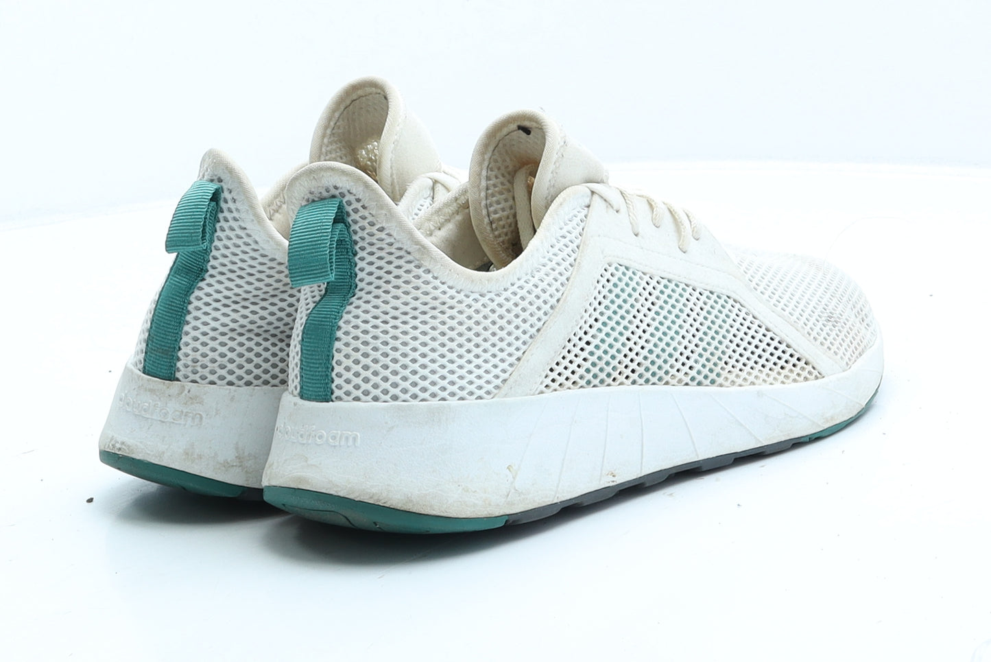 adidas Womens White Fabric Trainer UK 7 40.5