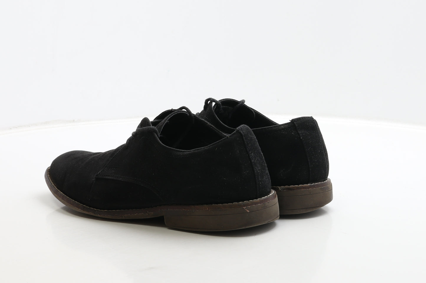 Marks and Spencer Mens Black Suede Oxford Casual UK 8