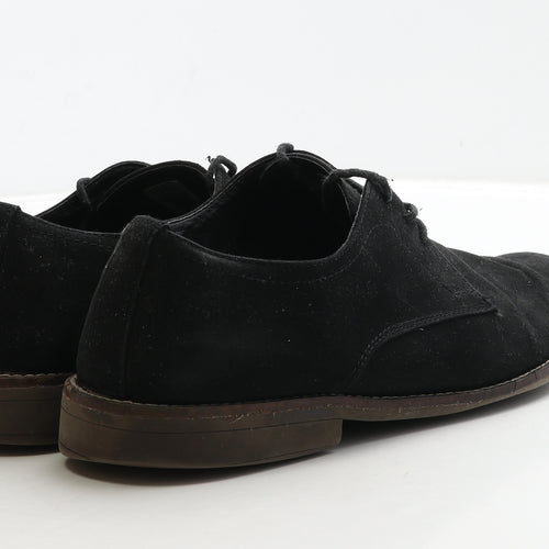 Marks and Spencer Mens Black Suede Oxford Casual UK 8