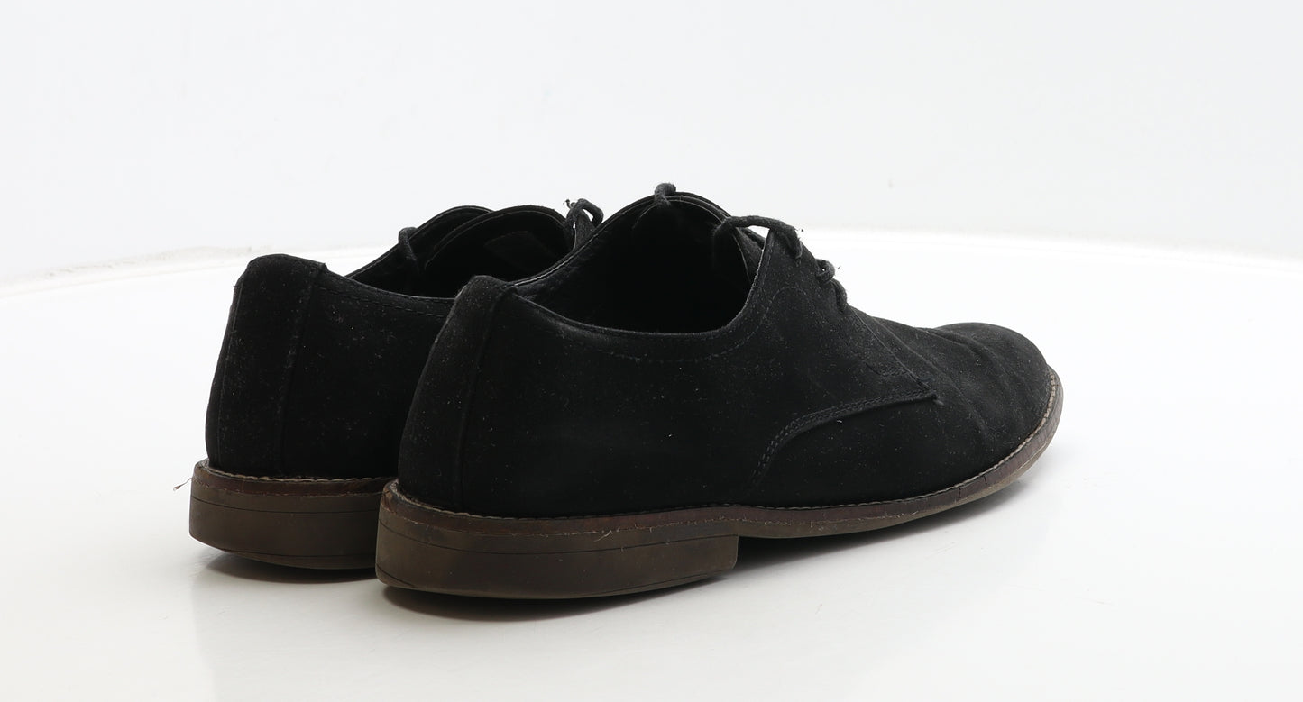 Marks and Spencer Mens Black Suede Oxford Casual UK 8
