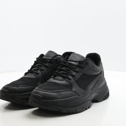 ASOS Mens Black Polyester Trainer UK 10