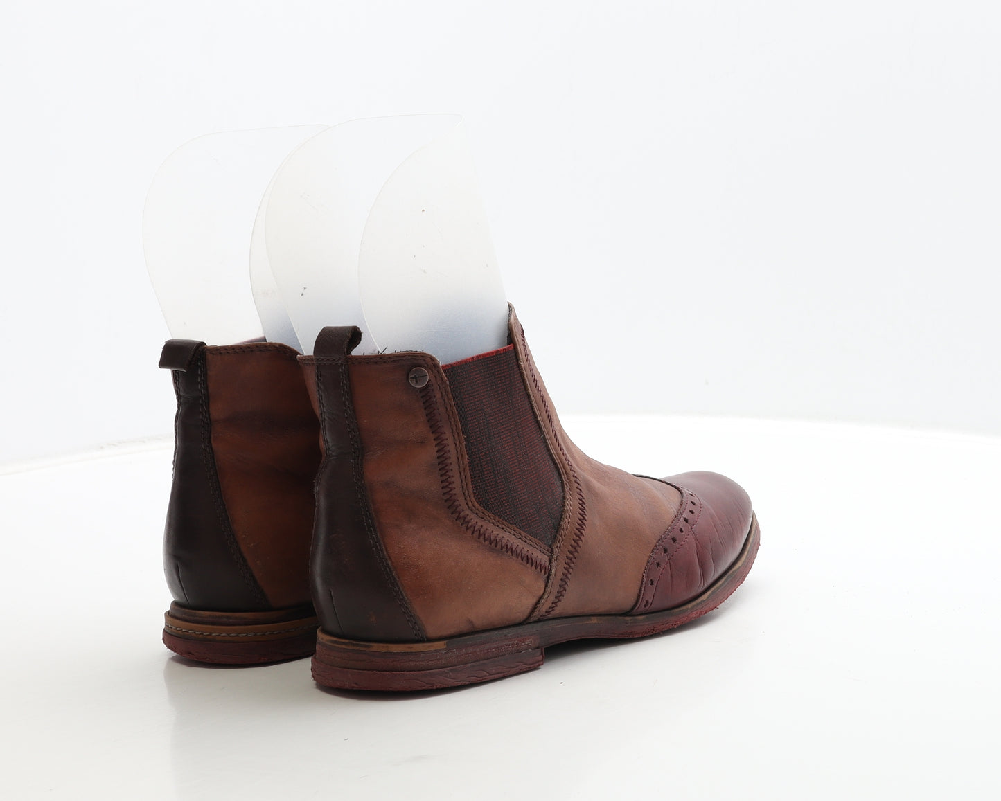 Tamaris Womens Red Leather Chelsea Boot UK 6 39