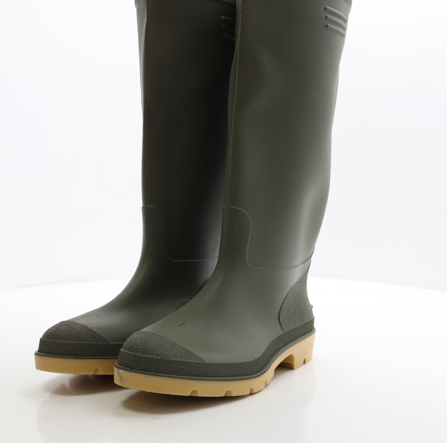 Preworn Mens Green Rubber Wellies Boot UK 8 42