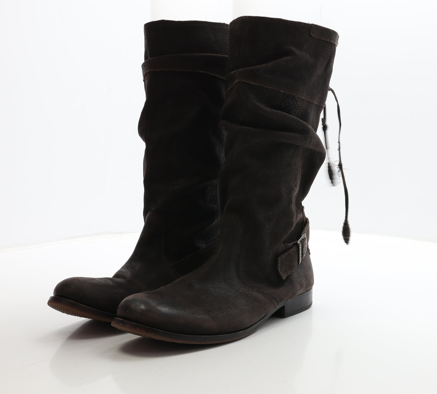 Fat Face Womens Brown Leather Bootie Boot UK 7 41