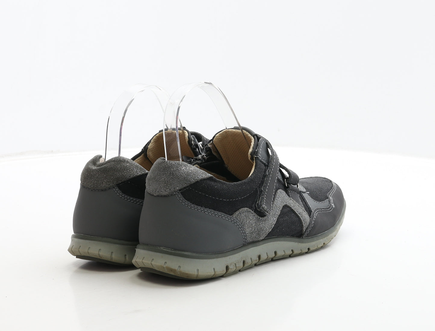 Damart Womens Grey Leather Trainer UK 6 39