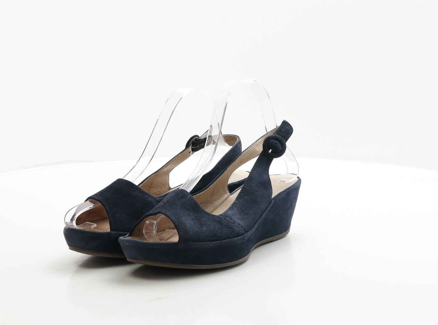 Freeflex Womens Blue Suede Slingback Heel UK 6 39