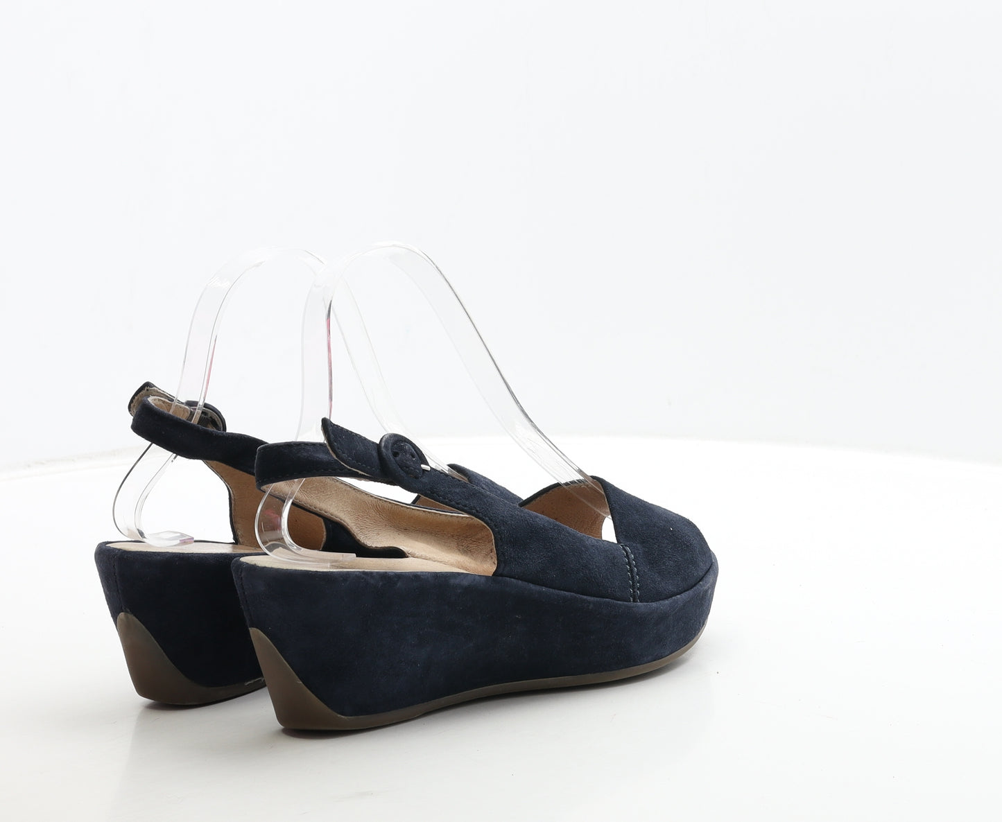 Freeflex Womens Blue Suede Slingback Heel UK 6 39