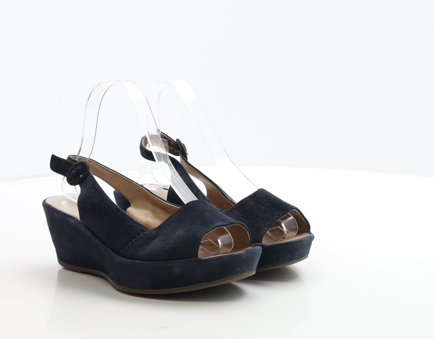 Freeflex Womens Blue Suede Slingback Heel UK 6 39