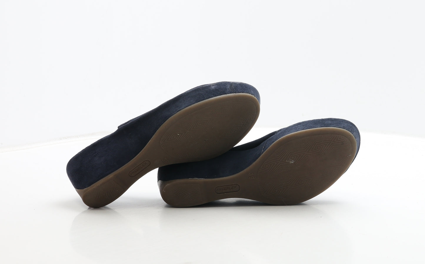 Freeflex Womens Blue Suede Slingback Heel UK 6 39