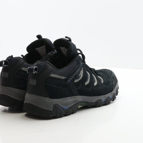 Karrimor Mens Blue Leather Trainer UK 9 43 - Walking Trainers Weathertite