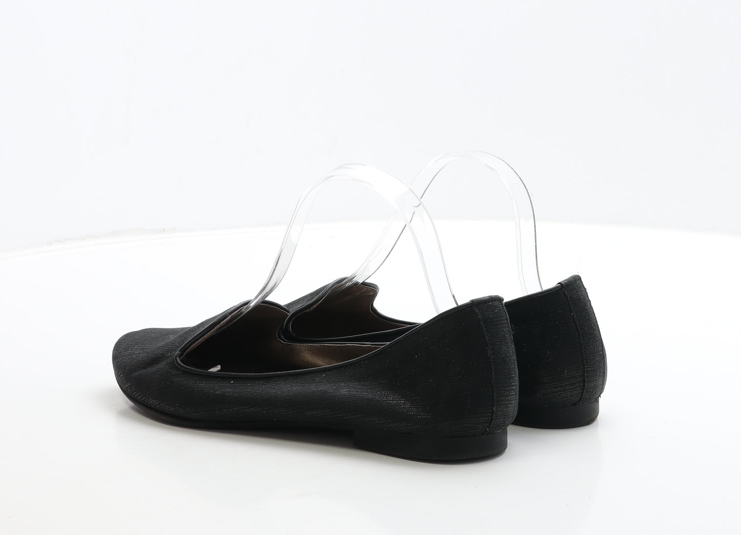 College Green Womens Black Polyester Flat UK 6 39