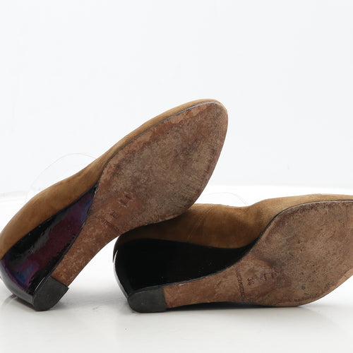 Jarger Womens Brown Leather Court Heel UK 5 38