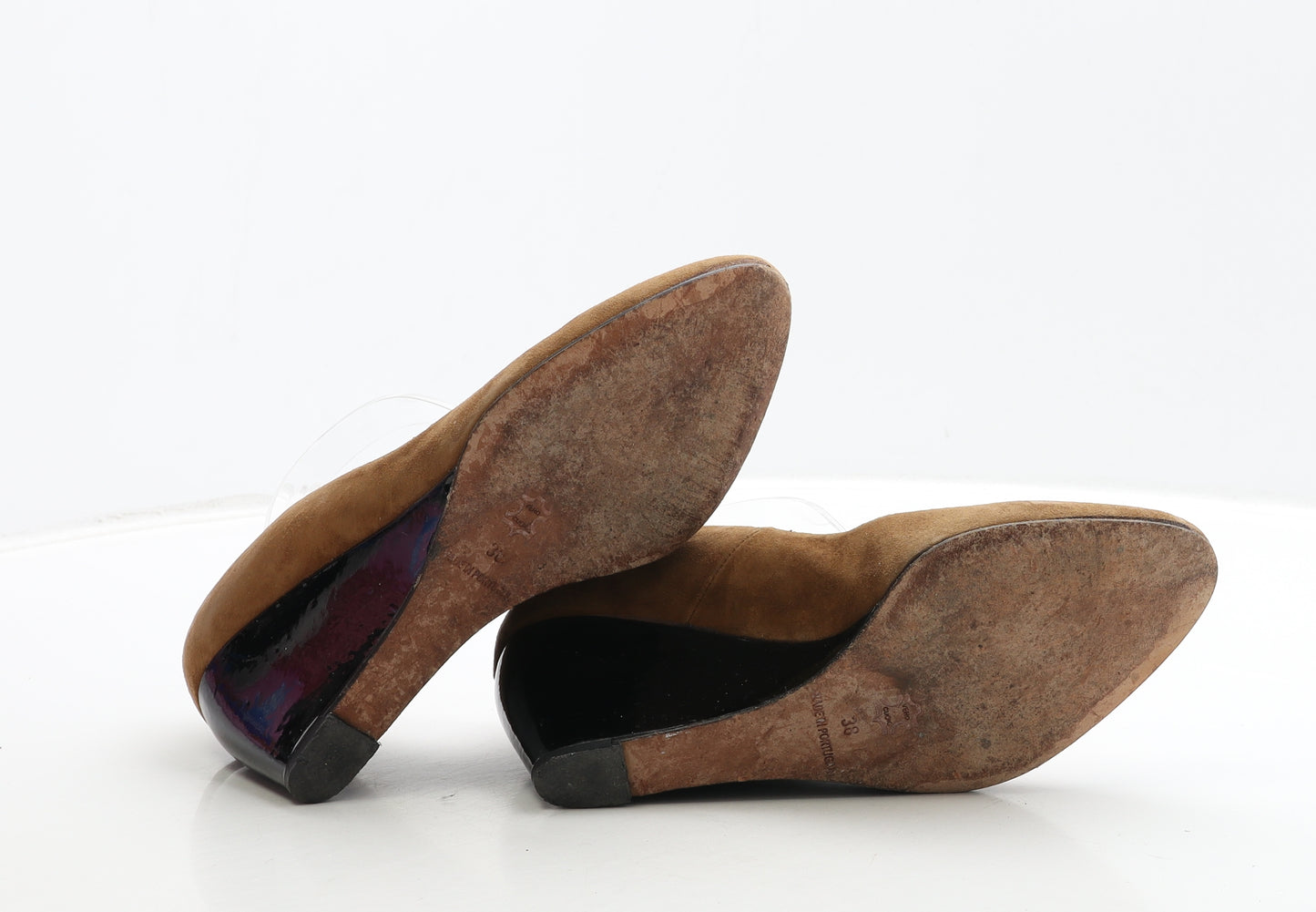 Jarger Womens Brown Leather Court Heel UK 5 38