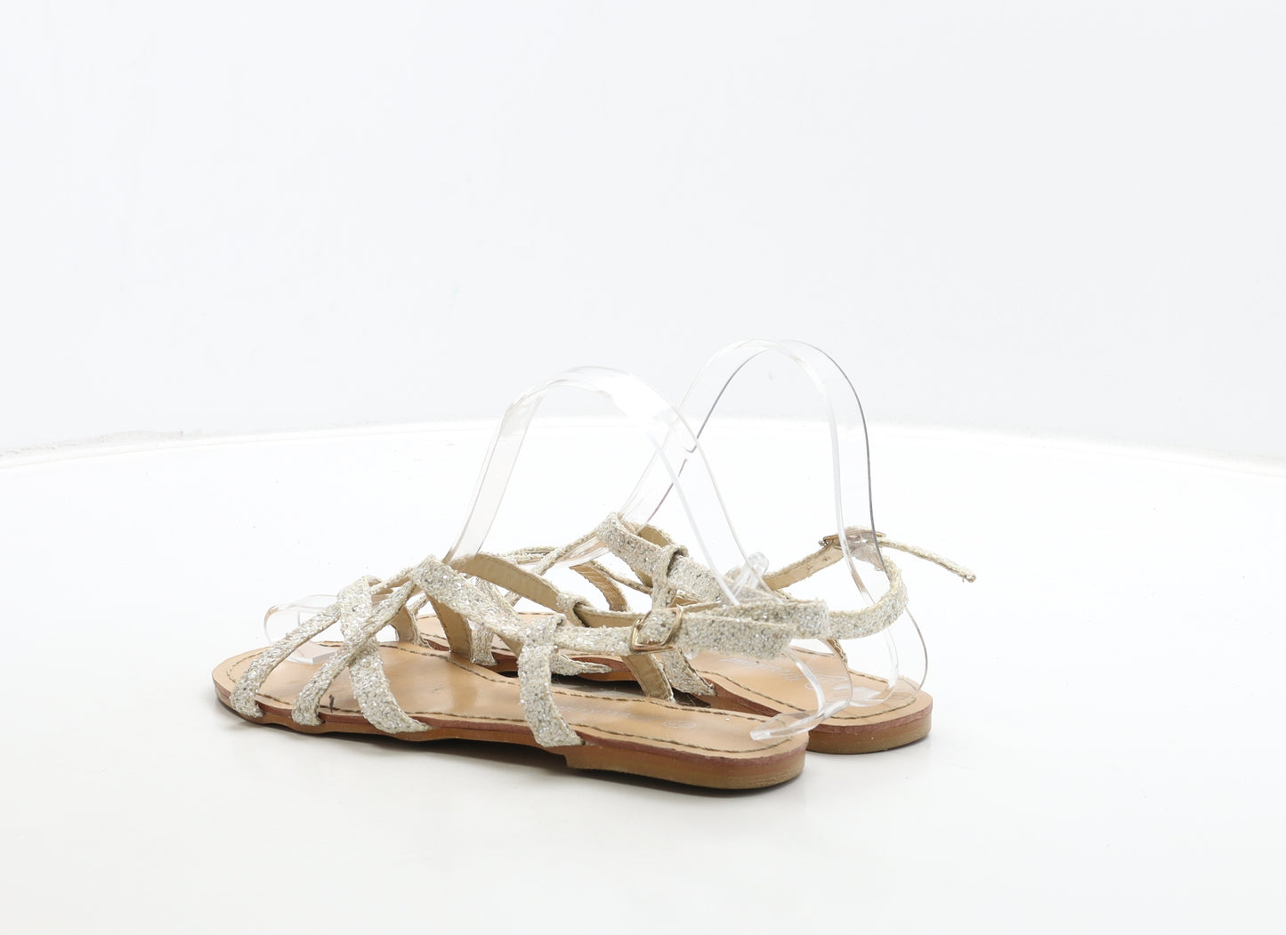 Breakout Womens White Polyester Slingback Sandal UK 4 37