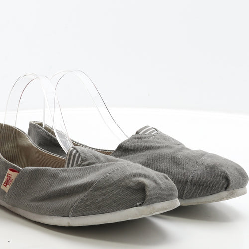 Tokyo Laundry Mens Grey Fabric Slip On Casual UK 12