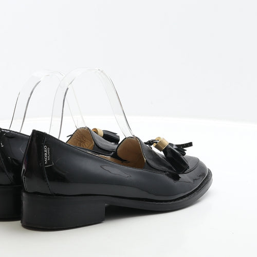 Marco Moreo Womens Black Leather Loafer Casual UK 5.5 38.5