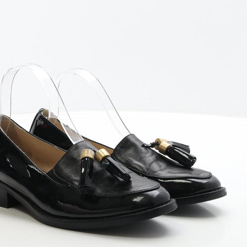 Marco Moreo Womens Black Leather Loafer Casual UK 5.5 38.5