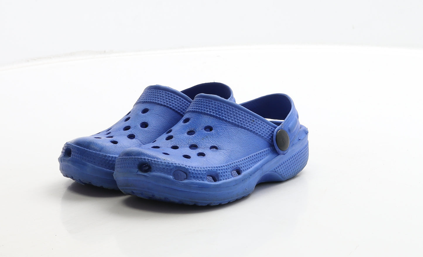 Preworn Boys Blue Rubber Clog Sandal UK 6 23