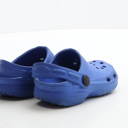 Preworn Boys Blue Rubber Clog Sandal UK 6 23