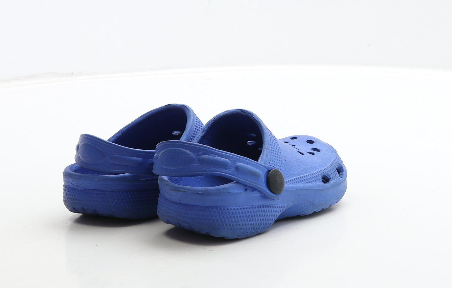 Preworn Boys Blue Rubber Clog Sandal UK 6 23