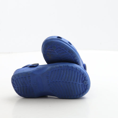 Preworn Boys Blue Rubber Clog Sandal UK 6 23