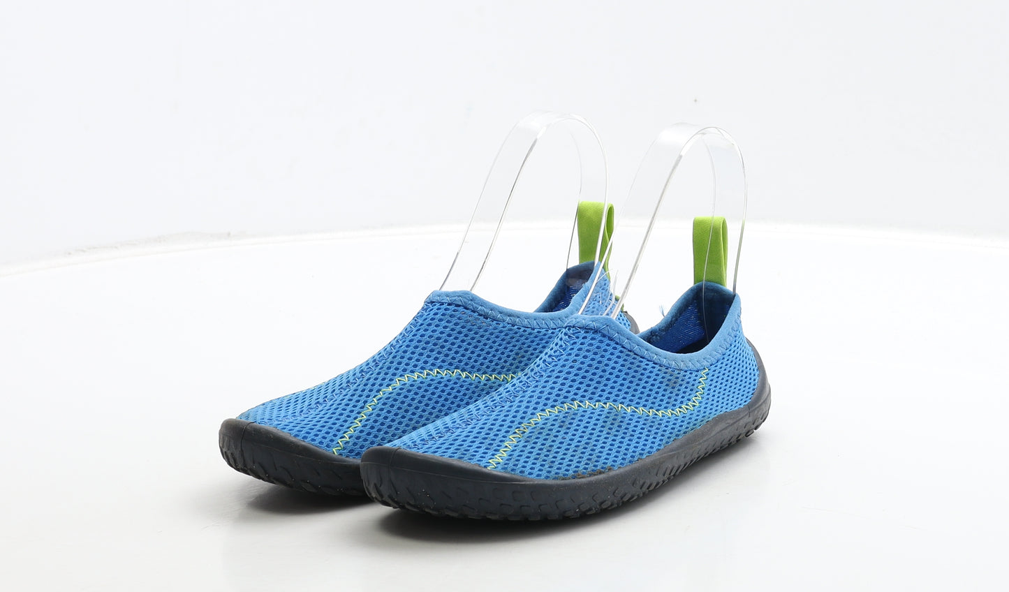 Preworn Boys Blue Polyester Slip On Casual UK 13 32 - Aqua Shoes