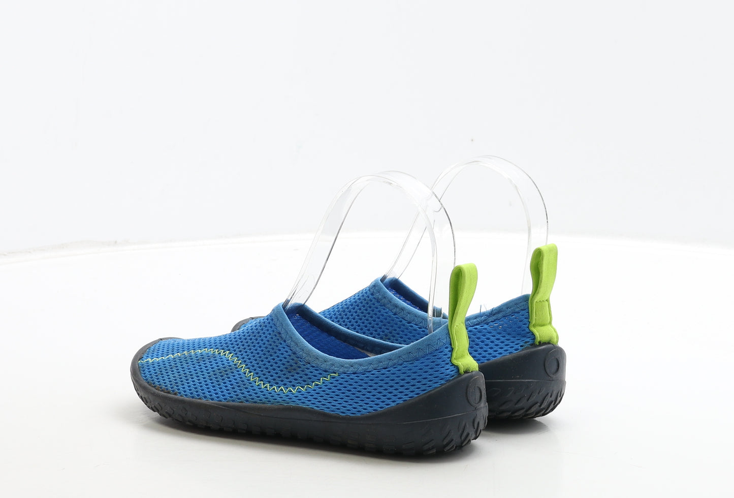 Preworn Boys Blue Polyester Slip On Casual UK 13 32 - Aqua Shoes