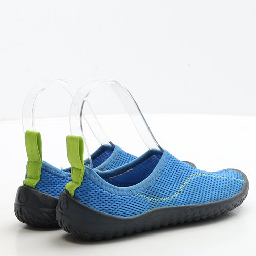 Preworn Boys Blue Polyester Slip On Casual UK 13 32 - Aqua Shoes