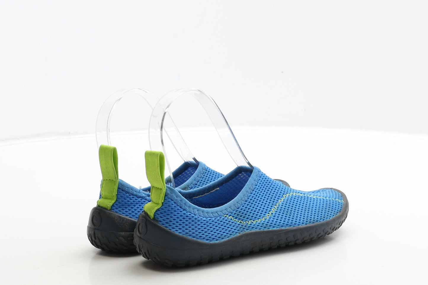 Preworn Boys Blue Polyester Slip On Casual UK 13 32 - Aqua Shoes