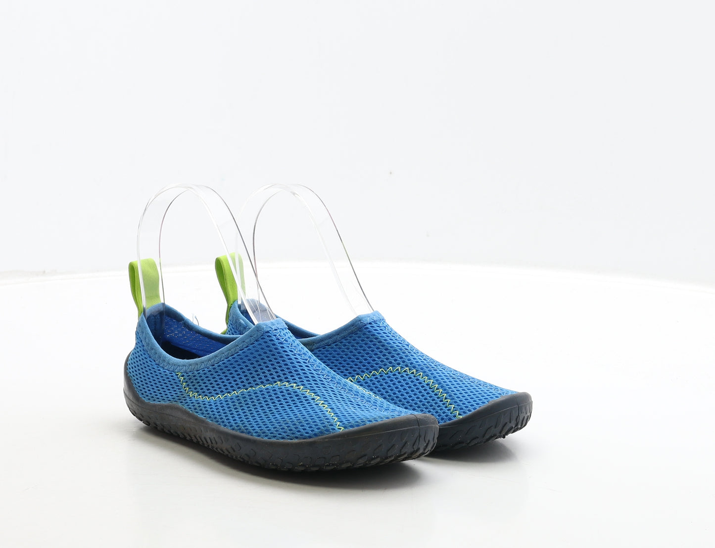 Preworn Boys Blue Polyester Slip On Casual UK 13 32 - Aqua Shoes