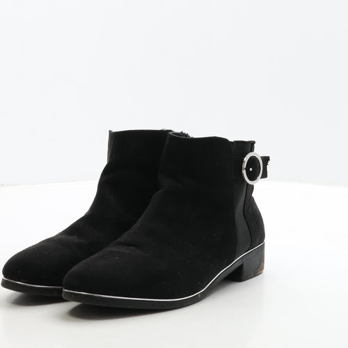 Primark Womens Black Suede Chelsea Boot UK 4 37