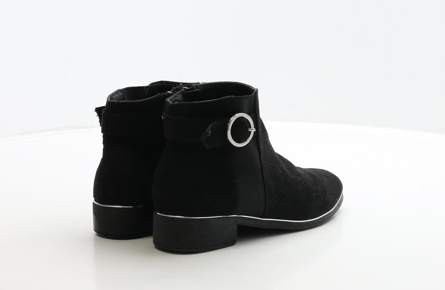 Primark Womens Black Suede Chelsea Boot UK 4 37