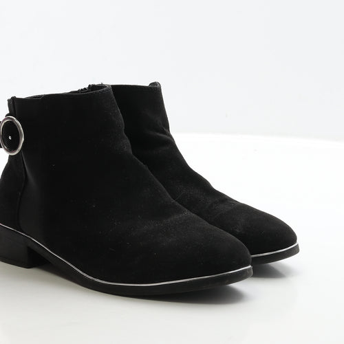 Primark Womens Black Suede Chelsea Boot UK 4 37