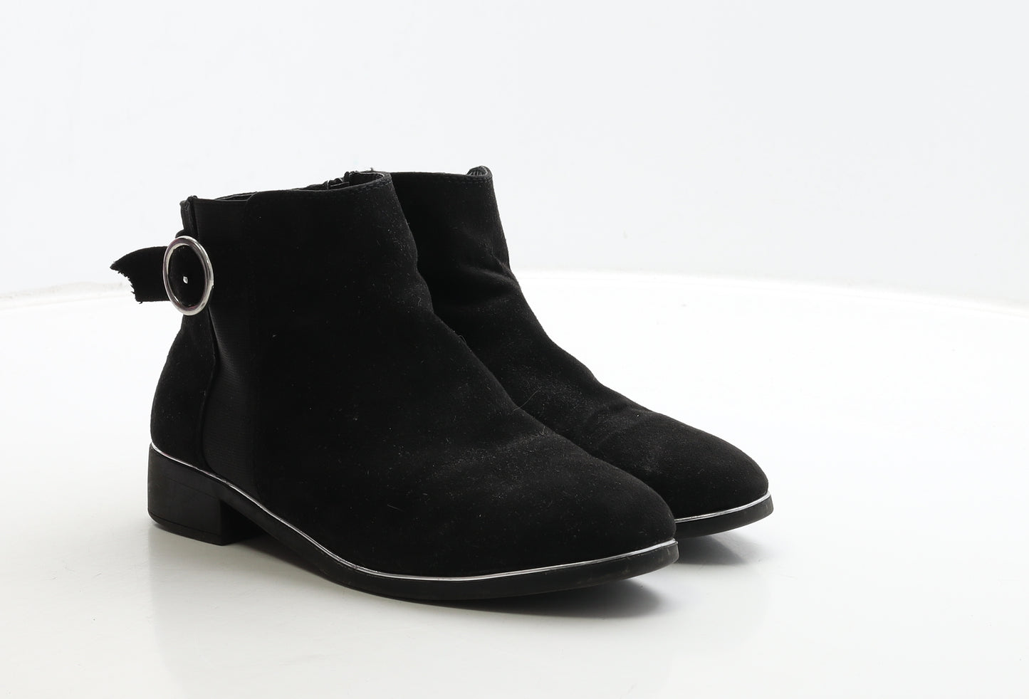 Primark Womens Black Suede Chelsea Boot UK 4 37