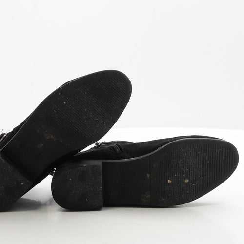 Primark Womens Black Suede Chelsea Boot UK 4 37