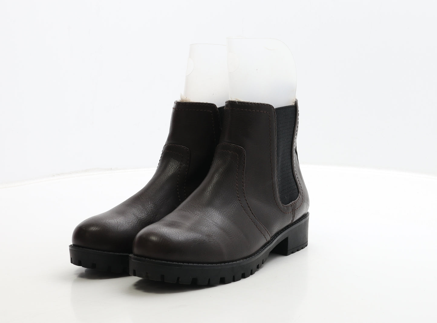 H&M Womens Brown Leather Chelsea Boot UK 5 38